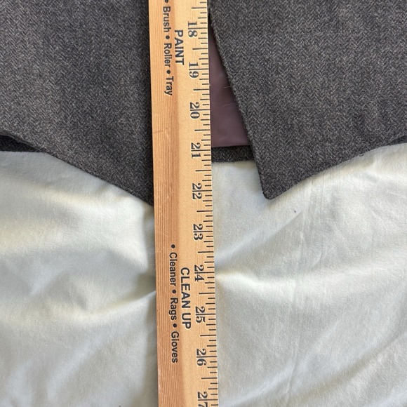 Peabody House Vintage Wool Dark Gray One Button Blazer Size 11/12 - Picture 14 of 14